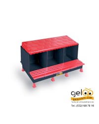 OTOMATİK TAVUK FOLLUK 3 GÖZLÜ PLASTİK DEMONTE FOLLUK chicken nesting b…
