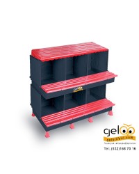 OTOMATİK TAVUK FOLLUK 6 GÖZLÜ PLASTİK DEMONTE FOLLUK chicken nesting b…